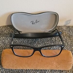 Ray-Ban Black Glasses with Case